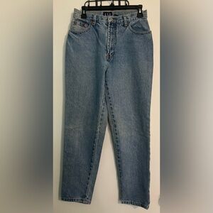 Gap Women Sz 10 Ankle Jeans Reverse Fit Slim High Rise Denim 100% Cotton Vintage